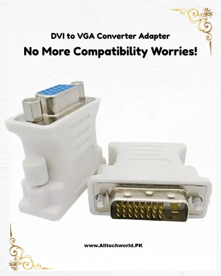 VGA to DVI Converter Adapter – Connect VGA Devices to DVI Displays