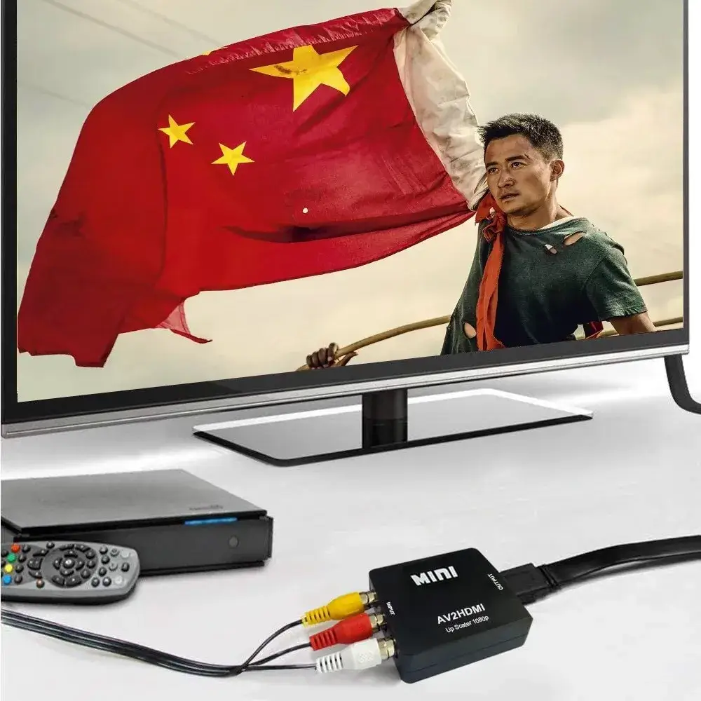 HDMI to RCA Converter – 1080P HDMI to AV Adapter with USB Power Cable 3