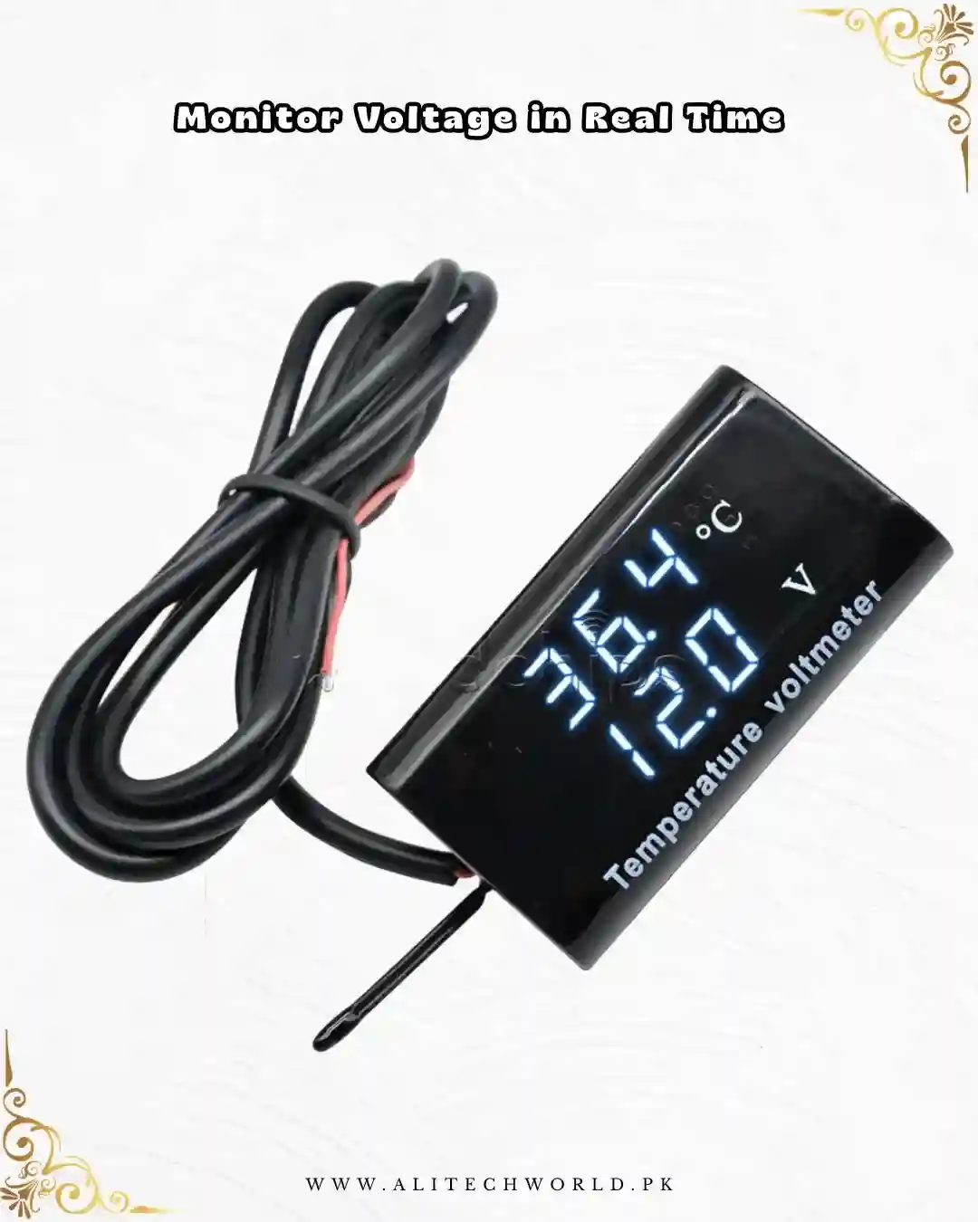 DC 12V Digital LED Voltmeter