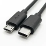 Type-C to Micro USB Cable Black 1