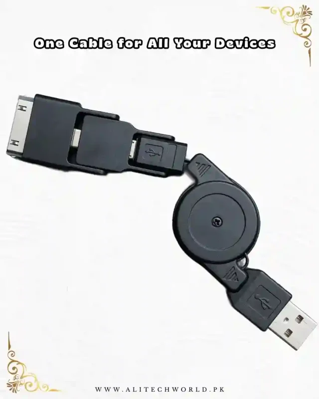 3 in 1 Charging Cable Lightning Micro USB 30 Pin