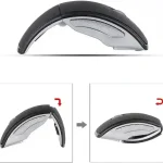 Foldable Wireless Mouse 2.4GHz USB Portable 2