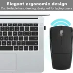Foldable Wireless Mouse 2.4GHz USB Portable 3