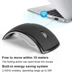 Foldable Wireless Mouse 2.4GHz USB Portable 4