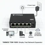 Tarmoc 5 Port Gigabit Network Switch 1000Mbps 4
