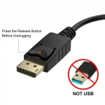DP to DVI Cable 1080P Video Converter for PC 2