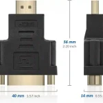 DVI-D 24+1 Male to HDMI Female Adapter for HD Display 1