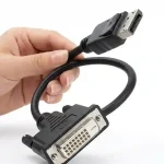 DisplayPort to DVI Adapter Cable Male to Male 2