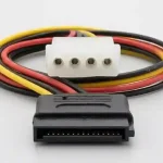 Molex to SATA Power Adapter Cable 4 Pin to 15 Pin 1