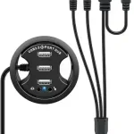 USB Hub 3 Port with Stereo Sound Card Adapter 3