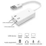 USB Sound Card 7.1 Audio Adapter with Mic 2