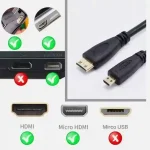 Mini HDMI to HDMI Cable High Speed Genuine 3